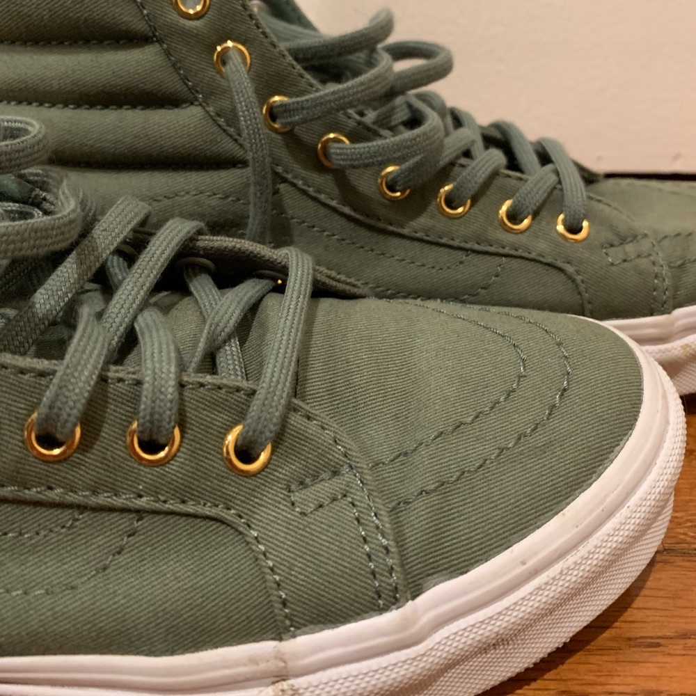 Olive Green Stake Hi Vans